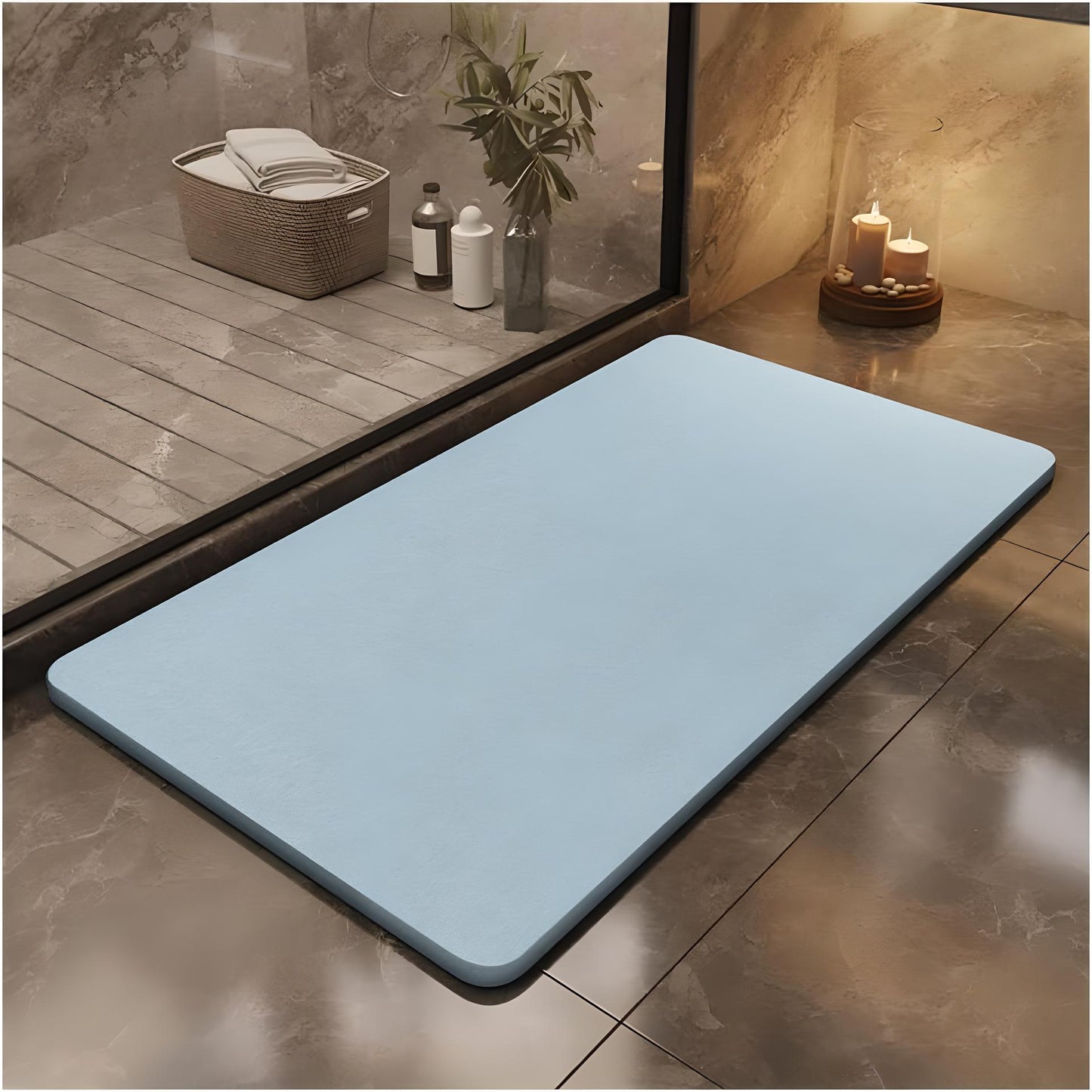 Diatomaceous Stone Ultra Absorbent & Self-cleaning Bath Mat