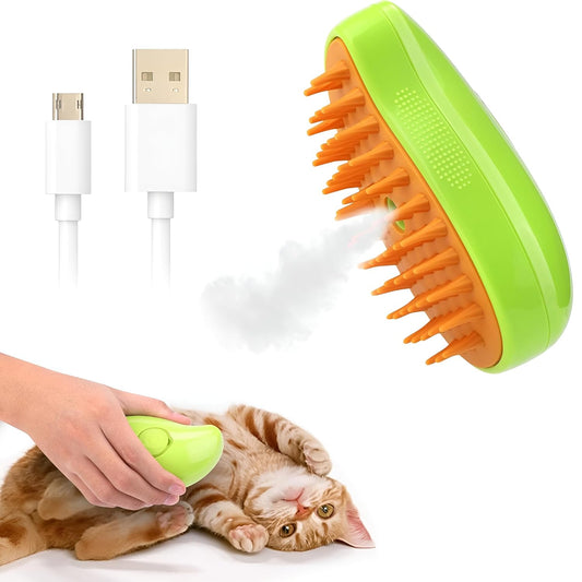 Steamy 3 in 1 Pet Grooming Brush for Ultimate Pet Comfort